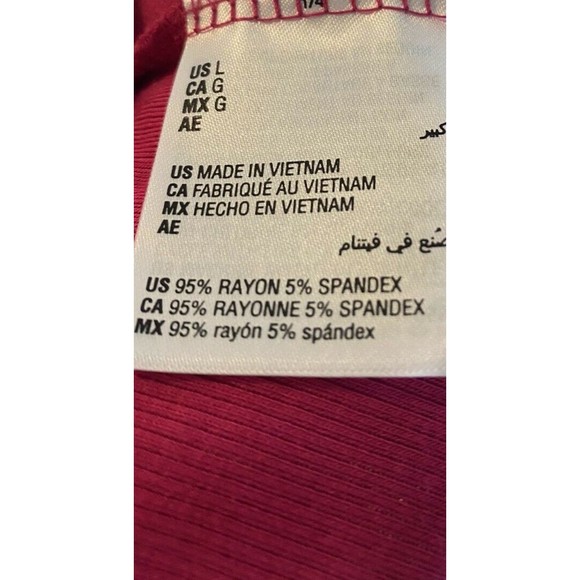 F. INC International Concepts Women Top Size L Pink Blouse Long Sleeves Shirt - Picture 9 of 10